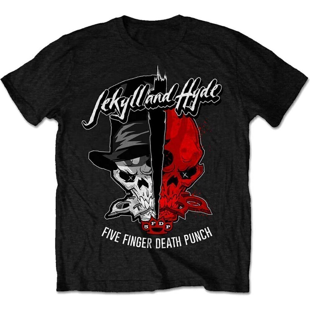 Five Finger Death Punch Jekyll Hyde Rock Band Fan Gift Graphic T Shirt .
